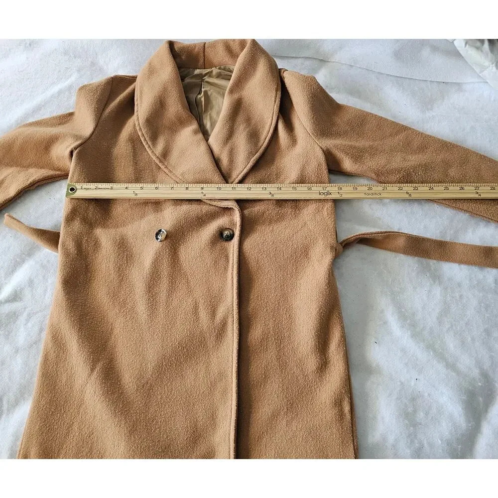 Shein Youth Over Coat, Belted Camel Colored, Size 10Y